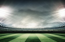 soccer stadium and the bright lights